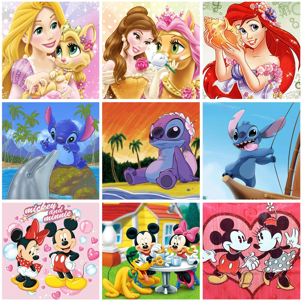 Disney 5D DIY Diamond Painting Cartoon Princess Mosaic Mickey Mouse Lilo & Stitch Diamond Embroidery Cross Stitch Home Decor
Disney 5D DIY Diamond Painting Cartoon Princess Mosaic Mickey Mouse Lilo & Stitch Diamond Embroidery Cross Stitch Home Decor