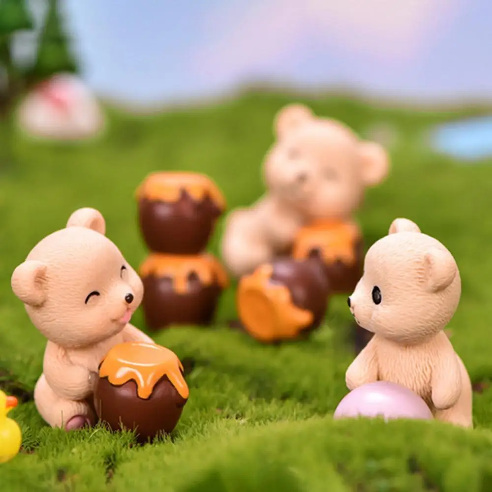 4Pcs Mini Resin Bear Honey Jar Ball Landscape Ornament DIY Garden Bonsai Miniature Figurine Decoration Crafts Gift
4Pcs Mini Resin Bear Honey Jar Ball Landscape Ornament DIY Garden Bonsai Miniature Figurine Decoration Crafts Gift
