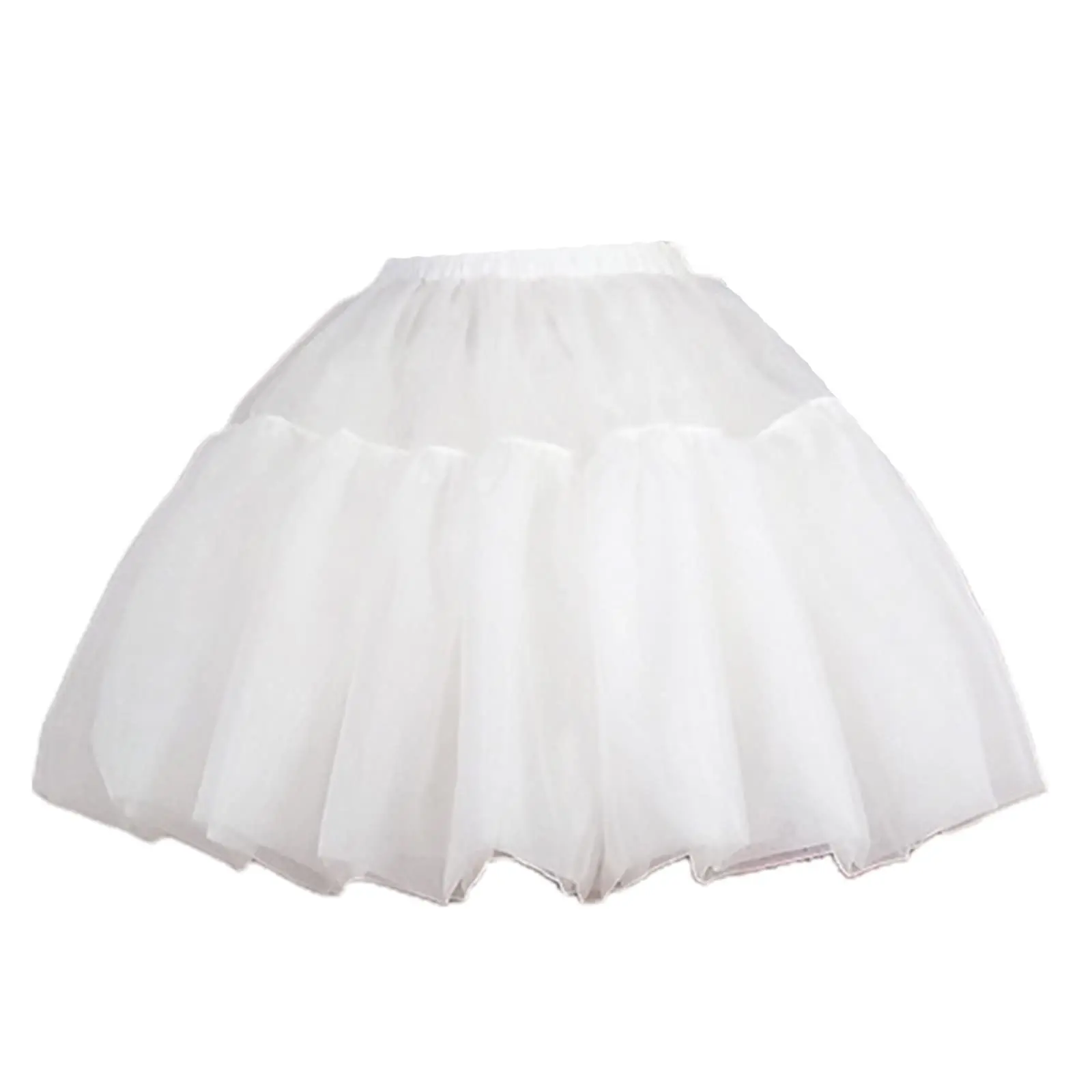 

Women's Crinoline Petticoat Tutu Skirt Ball Gown Short Half Slips Multiple Layers Underskirt for Wedding Bridal Dress