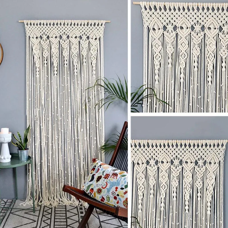 Macrame Wall Hanging Woven Tapestry Macrame Door Hanging, Room Divider Macrame Curtains Curtain, Wedding Boho Wall Decor
Macrame Wall Hanging Woven Tapestry Macrame Door Hanging, Room Divider Macrame Curtains Curtain, Wedding Boho Wall Decor