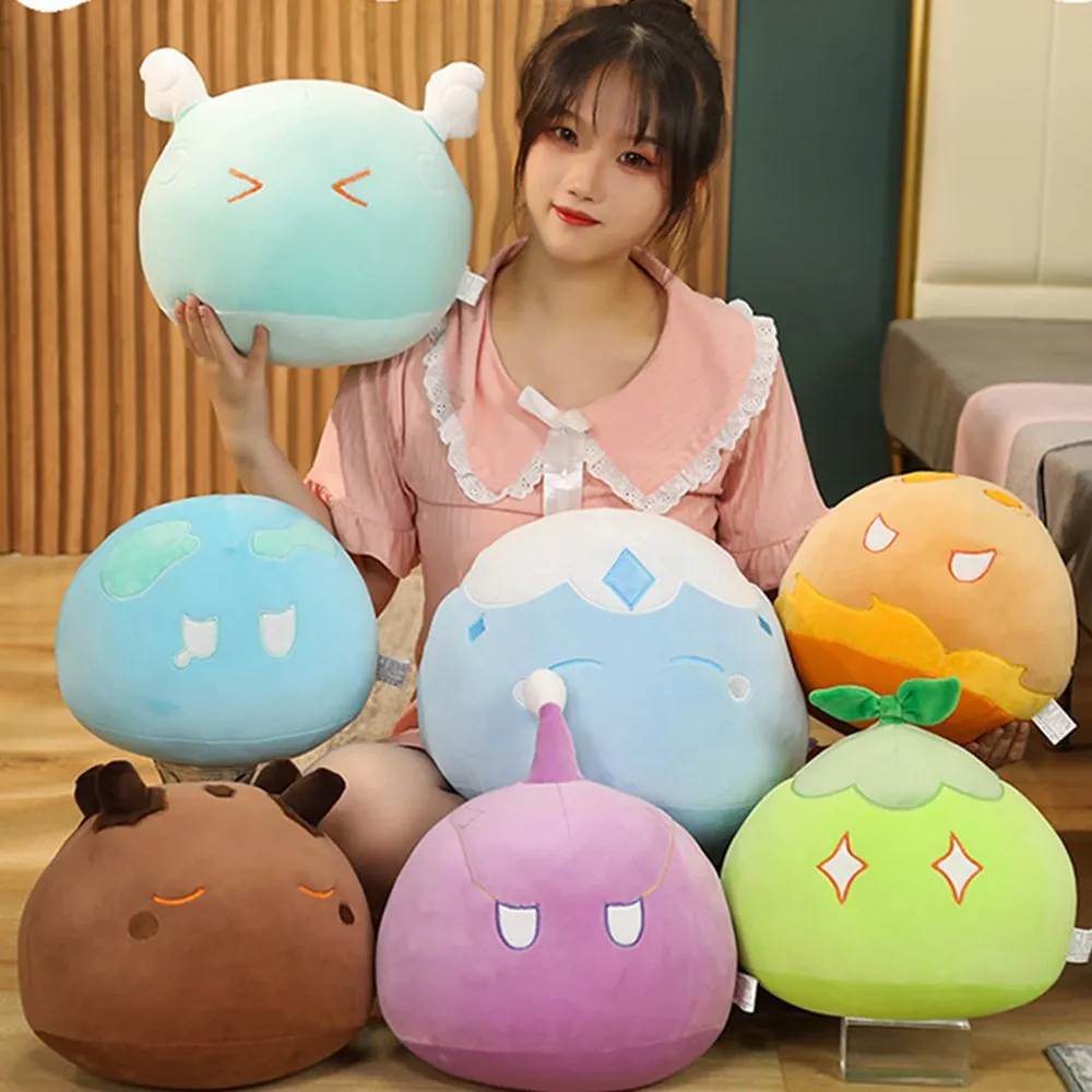 Anime Genshin Impact Cosplay Slime Plush Pyro Cyro Geo Electro Hydro Cute Soft Cushion Fans Gift 
Anime Genshin Impact Cosplay Slime Plush Pyro Cyro Geo Electro Hydro Cute Soft Cushion Fans Gift