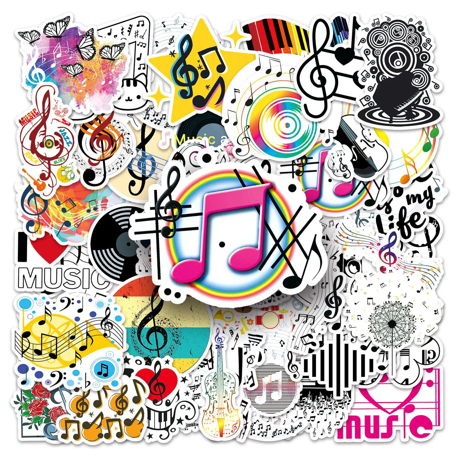10/30/50 шт. новые наклейки для музыкальных нот 
10/30/50 шт. новые наклейки для музыкальных нот