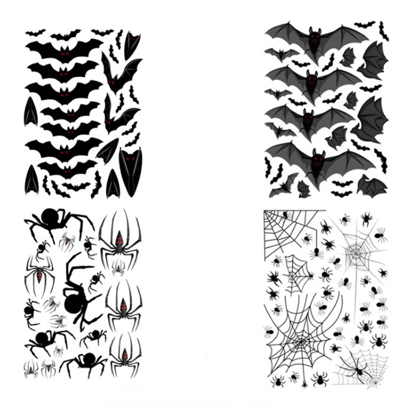 Halloween wall stickers bat spider free stickers creative decorative stickers window cabinet electrostatic non-glue stickers
Halloween wall stickers bat spider free stickers creative decorative stickers window cabinet electrostatic non-glue stickers