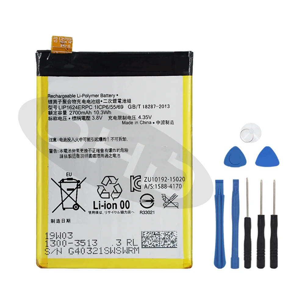 OHD Original High Capacity Battery LIP1624ERPC For Sony Xperia X Performance F8132 Genuine Phone Battery 2700mAh + tools
OHD Original High Capacity Battery LIP1624ERPC For Sony Xperia X Performance F8132 Genuine Phone Battery 2700mAh + tools