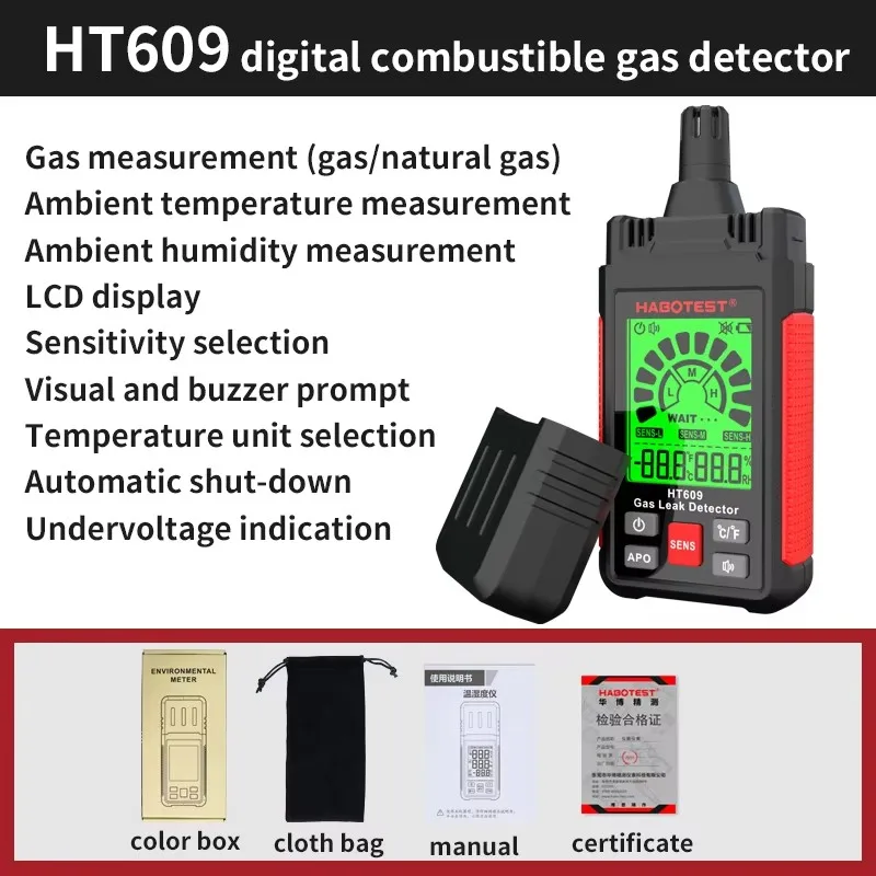 Cretrust HT609 Газоанализатор
Cretrust HT609 Газоанализатор