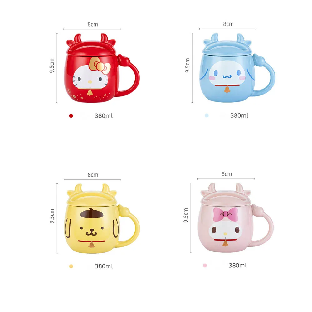 380Ml Kawaii Sanrios Cinnamoroll My Melody Hellokittys Purin Cute Cartoon Anime Creative Mug with Lid Home Drinking Ceramic Cup
380Ml Kawaii Sanrios Cinnamoroll My Melody Hellokittys Purin Cute Cartoon Anime Creative Mug with Lid Home Drinking Ceramic Cup