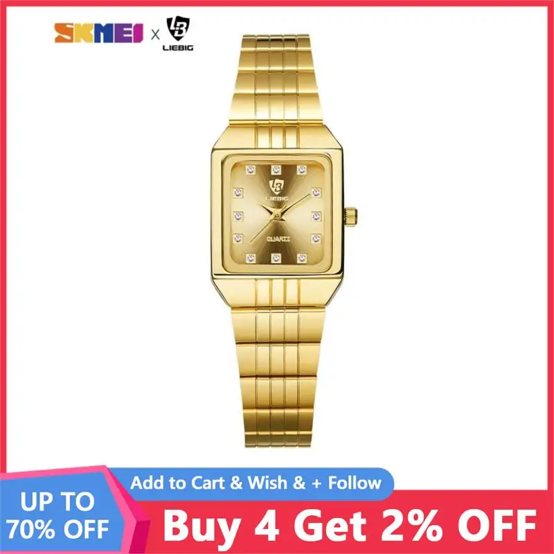 

Gold Stainless Steel Watches Women Luxury Clock Ladies Wristwatch reloj mujer Relogio Feminino Female Bracelet 8808