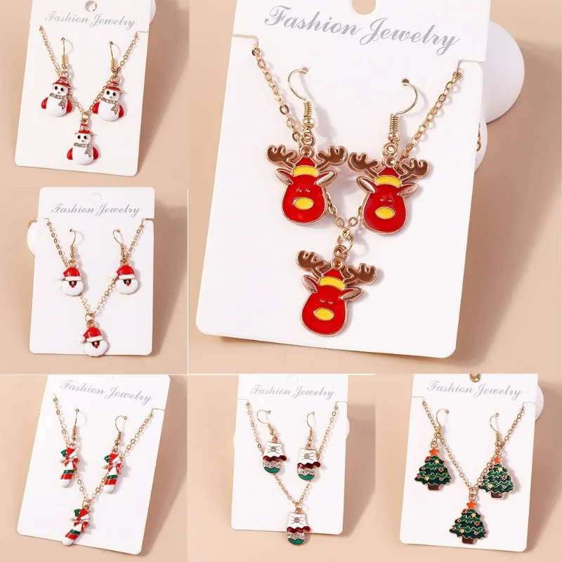 2023 New Santa Claus Necklace Christmas Jewelry Elk Wand Christmas Tree Snowman Necklace Earring Set
2023 New Santa Claus Necklace Christmas Jewelry Elk Wand Christmas Tree Snowman Necklace Earring Set