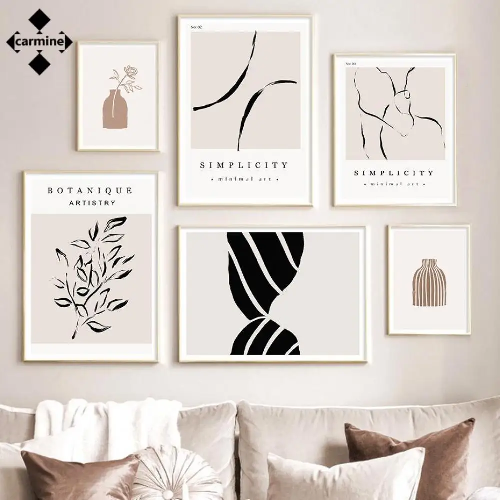 Boho Abstract Wall Art Painting Botanical Leaves Canvas Picture Minimalist Line Decorative Painting for Nordic Living Room Decor
Boho Abstract Wall Art Painting Botanical Leaves Canvas Picture Minimalist Line Decorative Painting for Nordic Living Room Decor