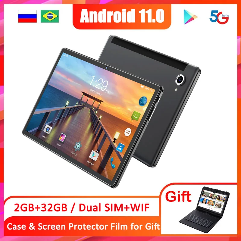 Global Firmware Send Keyboard 10 inch Android 11 Tablet 10 Core 2GB RAM 32GB ROM 5G Dual SIM Phone Tablets PC Google Play WIFI
Global Firmware Send Keyboard 10 inch Android 11 Tablet 10 Core 2GB RAM 32GB ROM 5G Dual SIM Phone Tablets PC Google Play WIFI