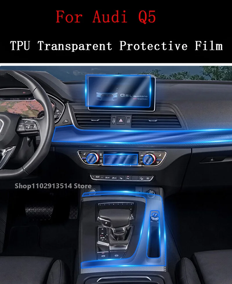 For Audi Q5(2021-2023)Anti-scratch Car Interior Center Console Navigation Transparent TPU Protective Film
For Audi Q5(2021-2023)Anti-scratch Car Interior Center Console Navigation Transparent TPU Protective Film