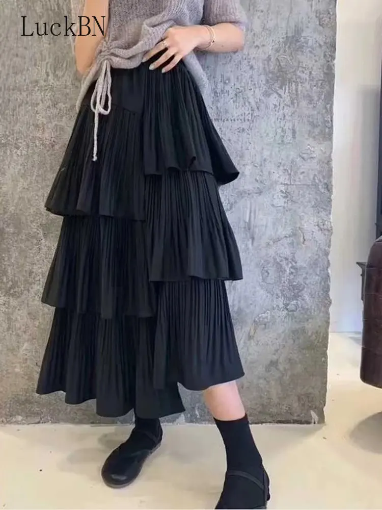 Skirt Women's Clothing Versatile Medium And Long Ruffle Irregular Skirts Female Fashion Asymmetric Pleated Cake Skirts 2022 New
Skirt Women's Clothing Versatile Medium And Long Ruffle Irregular Skirts Female Fashion Asymmetric Pleated Cake Skirts 2022 New