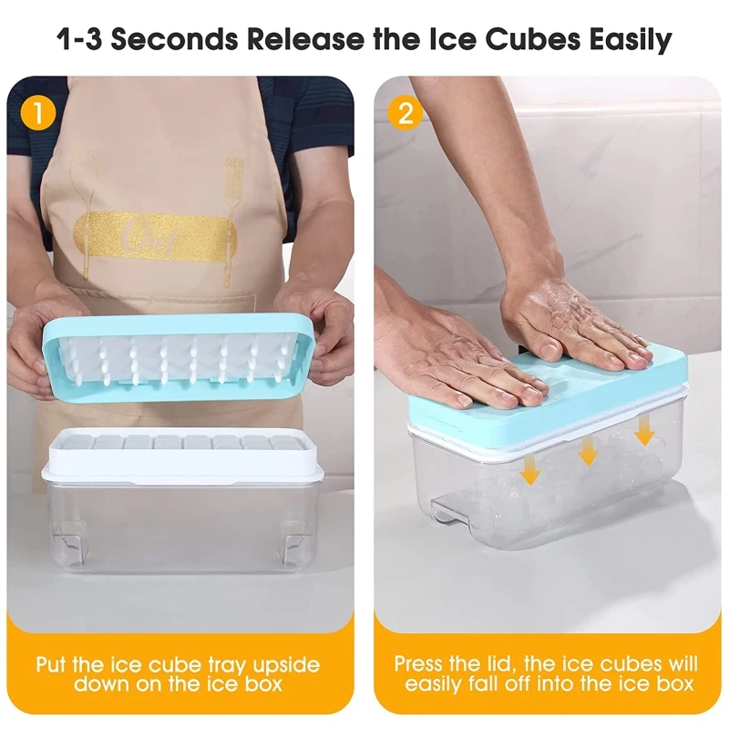Ice Cube Moulds with Lid Ice Lattice Creativity Moulds Ice Cube Tray Kitchen Accessories Plastic Material with Ice Scoop
Ice Cube Moulds with Lid Ice Lattice Creativity Moulds Ice Cube Tray Kitchen Accessories Plastic Material with Ice Scoop