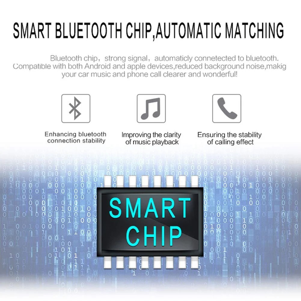 Однодиновая автомобильная стереосистема с Bluetooth и HD-экраном, аудио с резервной камерой и управлением рулевым колесом
Однодиновая автомобильная стереосистема с Bluetooth и HD-экраном, аудио с резервной камерой и управлением рулевым колесом