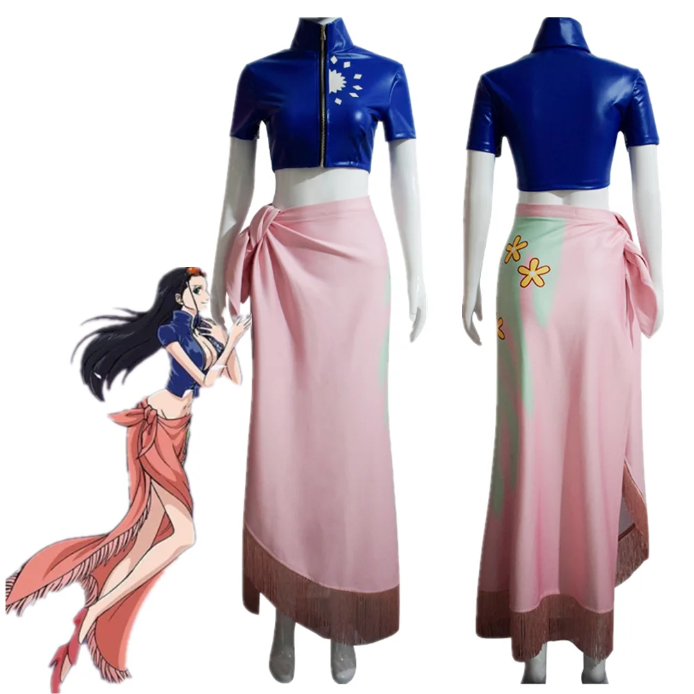 One Piece Nico Robin Cosplay Costume Women Anime Halloween Party Cartoon Top Skirts Uniform Suit
One Piece Nico Robin Cosplay Costume Women Anime Halloween Party Cartoon Top Skirts Uniform Suit