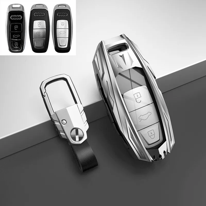 Alloy Car Remote Key Fob Cover Case Holder Shell Protector for Audi A6 A7 A8 E-tron Q5 Q8 C8 D5 Keyless Keychains Accessories
Alloy Car Remote Key Fob Cover Case Holder Shell Protector for Audi A6 A7 A8 E-tron Q5 Q8 C8 D5 Keyless Keychains Accessories