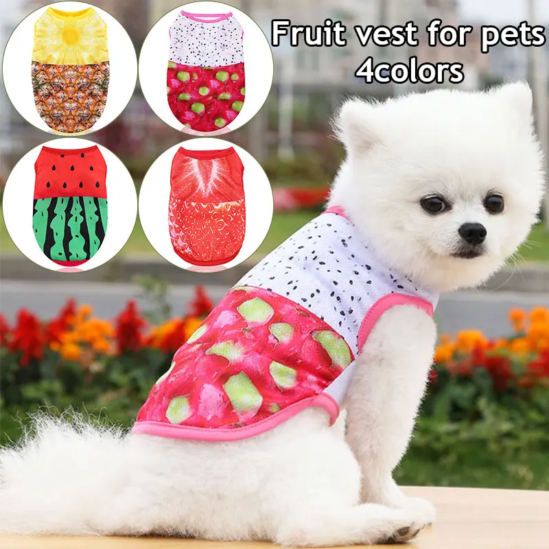 Cute Watermelon Print Dog Clothes Summer Pet Shirt Clothing Cartoon Vest Costume For Small Medium Dogs Chihuahua Yorkie Pug
Cute Watermelon Print Dog Clothes Summer Pet Shirt Clothing Cartoon Vest Costume For Small Medium Dogs Chihuahua Yorkie Pug