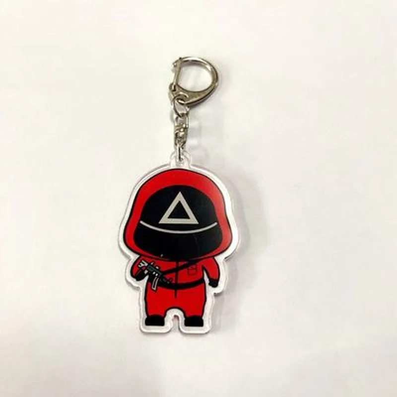 Squid Game Keychain Soldier Square Triangle Series Creative 3d Mini Doll Figurine Key Ring Car Backpack Pendant Gift Ornament
Squid Game Keychain Soldier Square Triangle Series Creative 3d Mini Doll Figurine Key Ring Car Backpack Pendant Gift Ornament