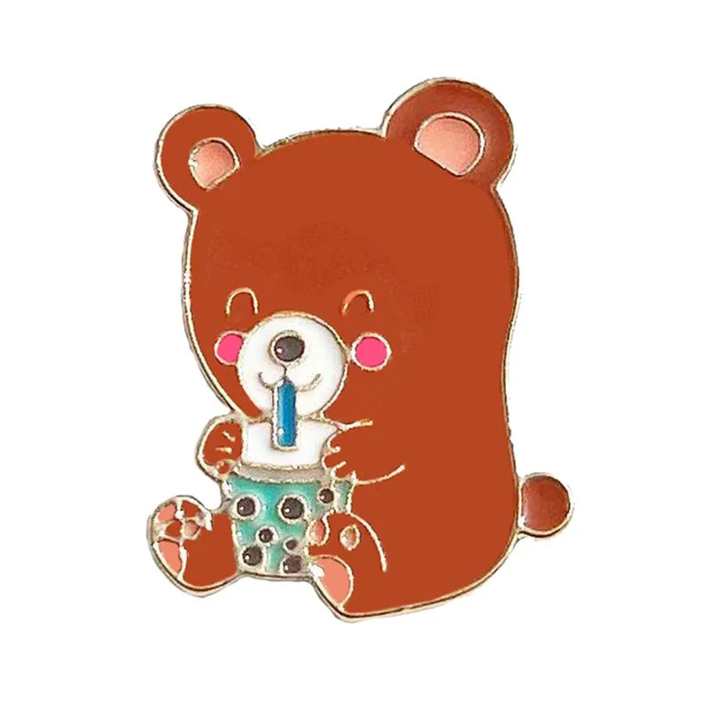 1pcs Alloy Lovely Pearl Milk Tea Bear Pin Charm Cartoon Animal Brooch Clothing Bag Cartoon Metal Badge 
1pcs Alloy Lovely Pearl Milk Tea Bear Pin Charm Cartoon Animal Brooch Clothing Bag Cartoon Metal Badge