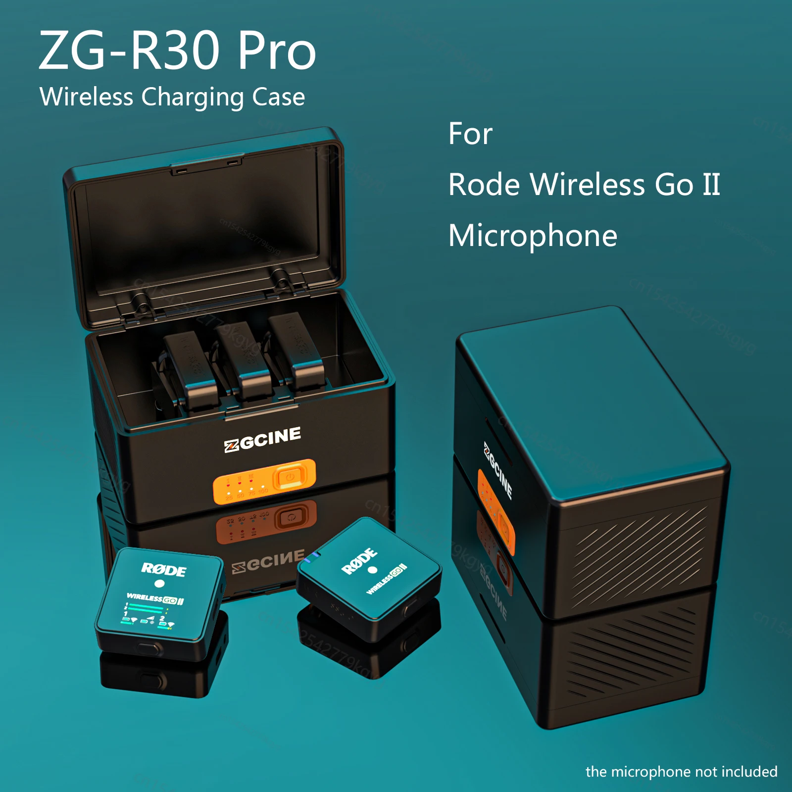 ZGCINE ZG-R30 Pro Wireless Microphone Charging Box For Rode Wireless GO I II Charger 3400mAh Built-in Battery Storage Case
ZGCINE ZG-R30 Pro Wireless Microphone Charging Box For Rode Wireless GO I II Charger 3400mAh Built-in Battery Storage Case