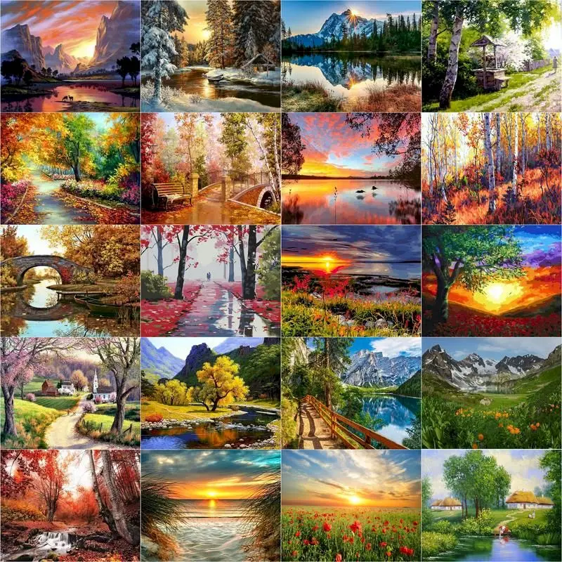 DIY Digital Oil Painting Landscape Drawing Handpainted Art Wall Living Room Decor Nursery Home Decor Artwork Kill Time Gift
DIY Digital Oil Painting Landscape Drawing Handpainted Art Wall Living Room Decor Nursery Home Decor Artwork Kill Time Gift