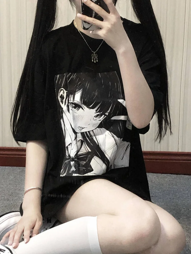 Deeptown Women Kawaii Anime T-shirt Japanese Sweet Girl Print Tshirt Graphic Tees Summer Street Harajuku y2k Top Short Sleeve
Deeptown Women Kawaii Anime T-shirt Japanese Sweet Girl Print Tshirt Graphic Tees Summer Street Harajuku y2k Top Short Sleeve