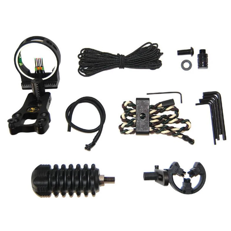 Portable Archery Hunting Bow Accesssory Combo 6 In 1 Kit Sight Arrow Rest Stablizer Portable Durable Outdoor Hunting Equipment
Portable Archery Hunting Bow Accesssory Combo 6 In 1 Kit Sight Arrow Rest Stablizer Portable Durable Outdoor Hunting Equipment