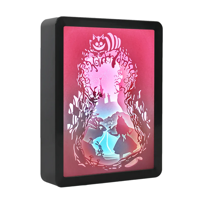 Alice In Wonderland Fairy Tail Sleep Lamp Anime Shadow Box 3D Paper Cut Light Box Led Bedside Lamp Decoration Birthday Gift
Alice In Wonderland Fairy Tail Sleep Lamp Anime Shadow Box 3D Paper Cut Light Box Led Bedside Lamp Decoration Birthday Gift