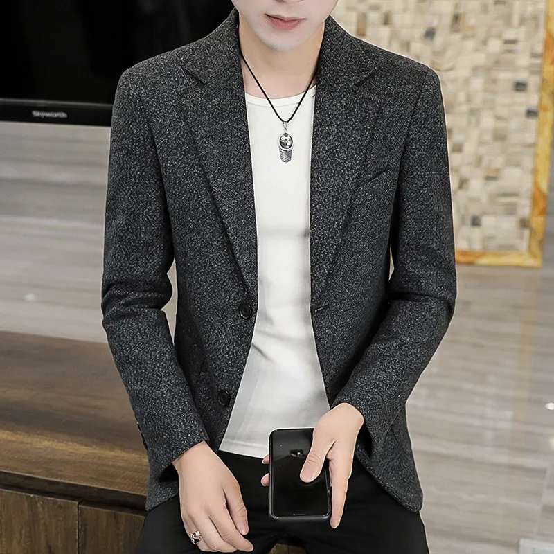 Fashion Tweed Men's Blazer Jacket Business Formal Suit Plus Size Men's Suits & Blazer
Fashion Tweed Men's Blazer Jacket Business Formal Suit Plus Size Men's Suits & Blazer