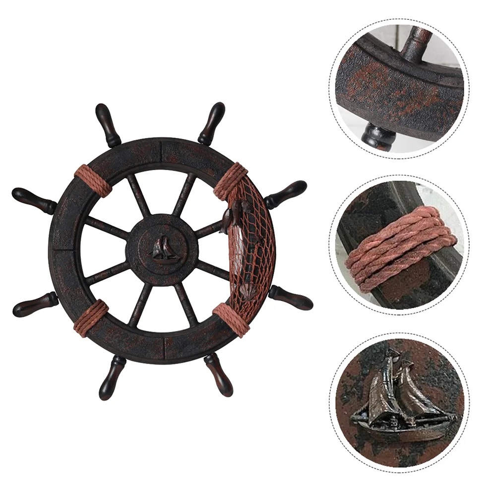 Nautical Wheel Wall Decor Ship Beach Hanging Wooden Decoration Ornament Decorations Rudder Steering Mediterranean Home Boattheme
Nautical Wheel Wall Decor Ship Beach Hanging Wooden Decoration Ornament Decorations Rudder Steering Mediterranean Home Boattheme