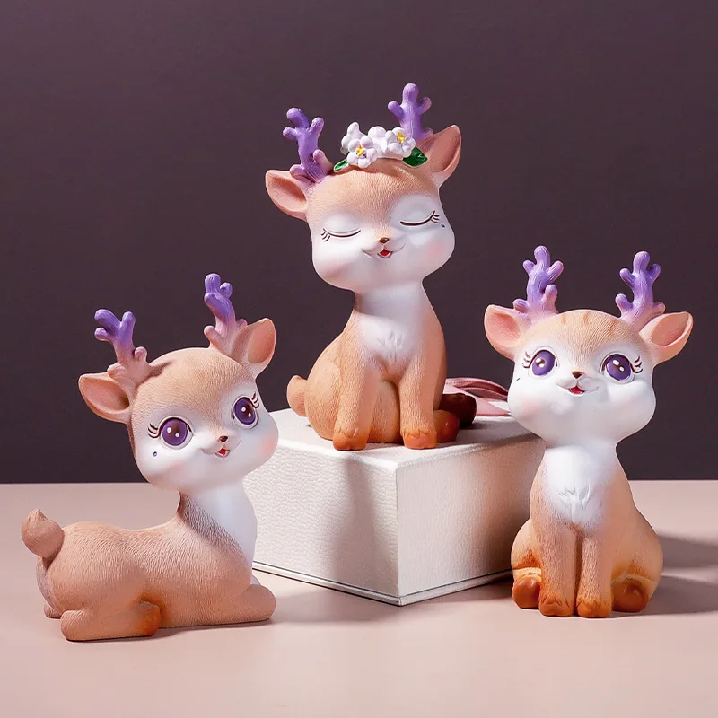Cute Cartoon Lucky Sika Deer Resin Ornament Creative Home Living Room Entrance Decoration Car Car Ornament
Cute Cartoon Lucky Sika Deer Resin Ornament Creative Home Living Room Entrance Decoration Car Car Ornament