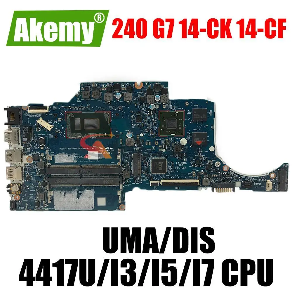 For HP 14-CF TPN-I130 Laptop motherboard L24459-001 L23232-001 6050A2992901 w/ 4417U i3 i5 i7 CPU Notebook mainboard L24454-601 
For HP 14-CF TPN-I130 Laptop motherboard L24459-001 L23232-001 6050A2992901 w/ 4417U i3 i5 i7 CPU Notebook mainboard L24454-601