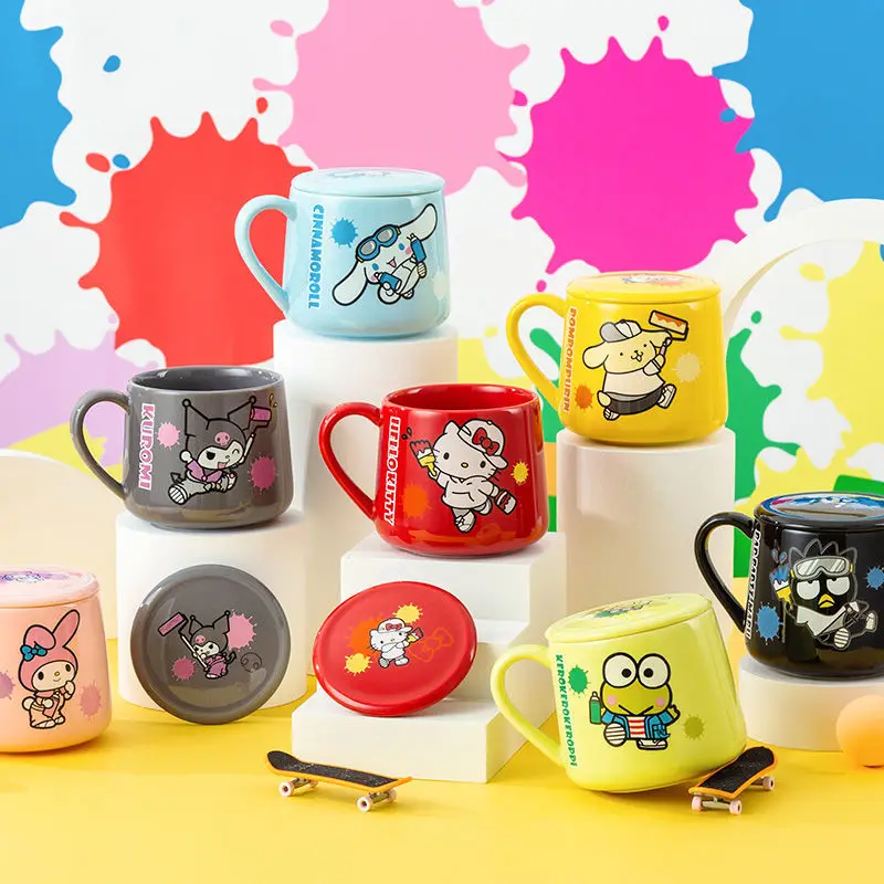 Кавайная игра Sanriod, товары из аниме Kitty Cinnamoroll Mymelody Kuromi, симпатичная керамическая чашка с гаврой, чашка с одной чашкой, кружка для воды
Кавайная игра Sanriod, товары из аниме Kitty Cinnamoroll Mymelody Kuromi, симпатичная керамическая чашка с гаврой, чашка с одной чашкой, кружка для воды
