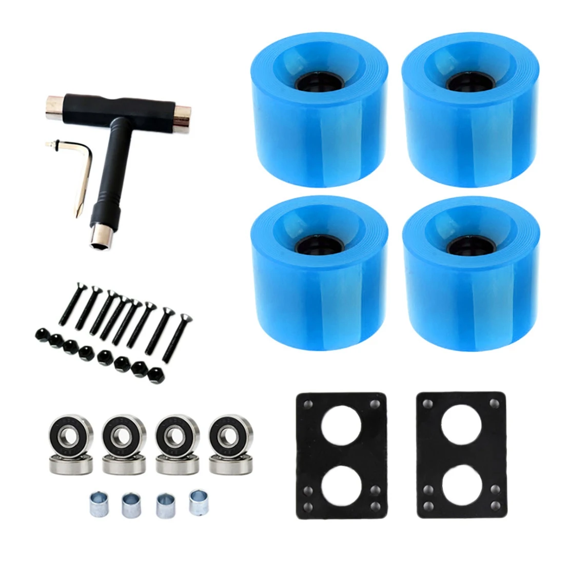 82A Skateboard Wheels Replacement With Bearings Longboard PU Wheels Cruiser Wheels Street Upgrade Replacement
82A Skateboard Wheels Replacement With Bearings Longboard PU Wheels Cruiser Wheels Street Upgrade Replacement