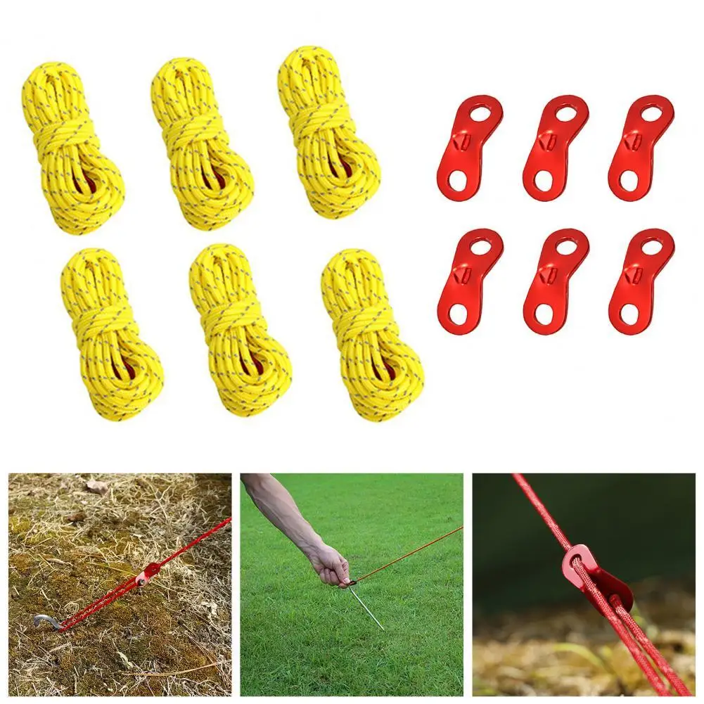 13Pcs/Set Useful Tent Reflective Ropes High Density Compact Wear Resistant Camping Tent Ropes for Backpacking Tent Cords
13Pcs/Set Useful Tent Reflective Ropes High Density Compact Wear Resistant Camping Tent Ropes for Backpacking Tent Cords