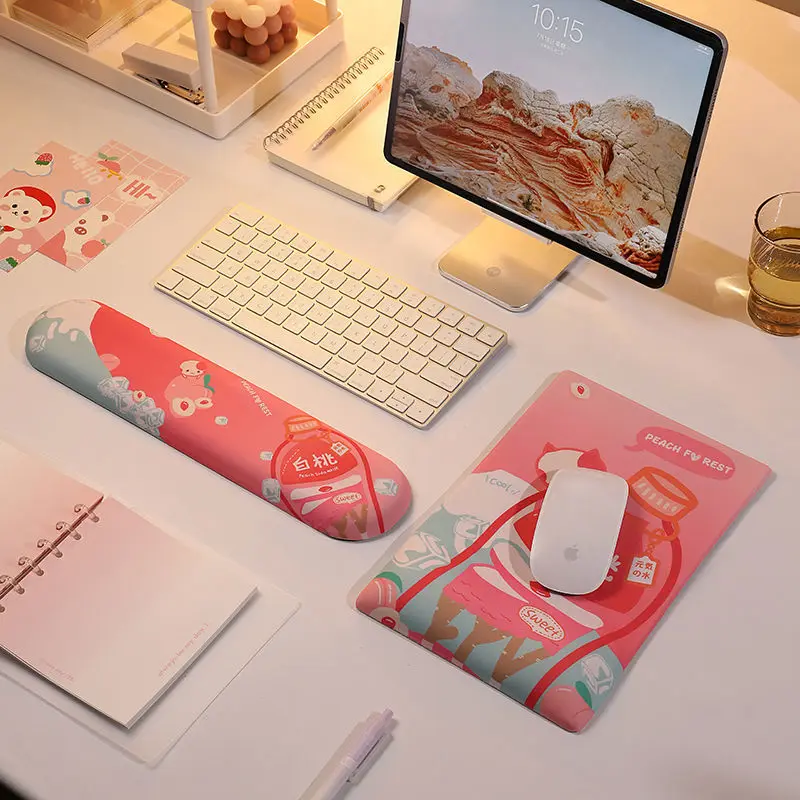 Palm Rest Keyboard Pad Wrist Rest Mouse Pad Set Cute Kawaii Memory Foam Comfortable Office Gaming Computer Mousepad Cushion
Palm Rest Keyboard Pad Wrist Rest Mouse Pad Set Cute Kawaii Memory Foam Comfortable Office Gaming Computer Mousepad Cushion