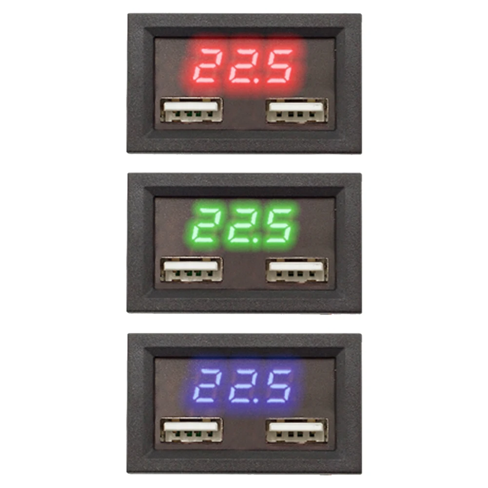 Car LED Voltage Display Digital DC 8-40V Voltmeter+Dual USB Phone Charger Adapter Voltage Meter Replacement Tools Accessories
Car LED Voltage Display Digital DC 8-40V Voltmeter+Dual USB Phone Charger Adapter Voltage Meter Replacement Tools Accessories