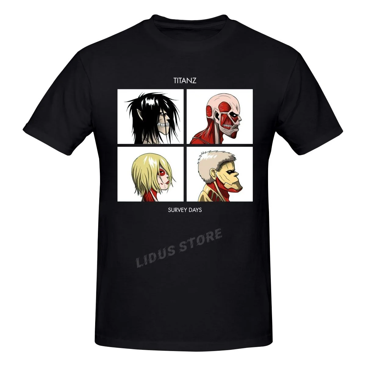 Футболка Titanz Days (SNK) Essential Attack On Titan Eren Mikasa Armin, одежда Харадзюку, хлопковые свитшоты, женская футболка
Футболка Titanz Days (SNK) Essential Attack On Titan Eren Mikasa Armin, одежда Харадзюку, хлопковые свитшоты, женская футболка