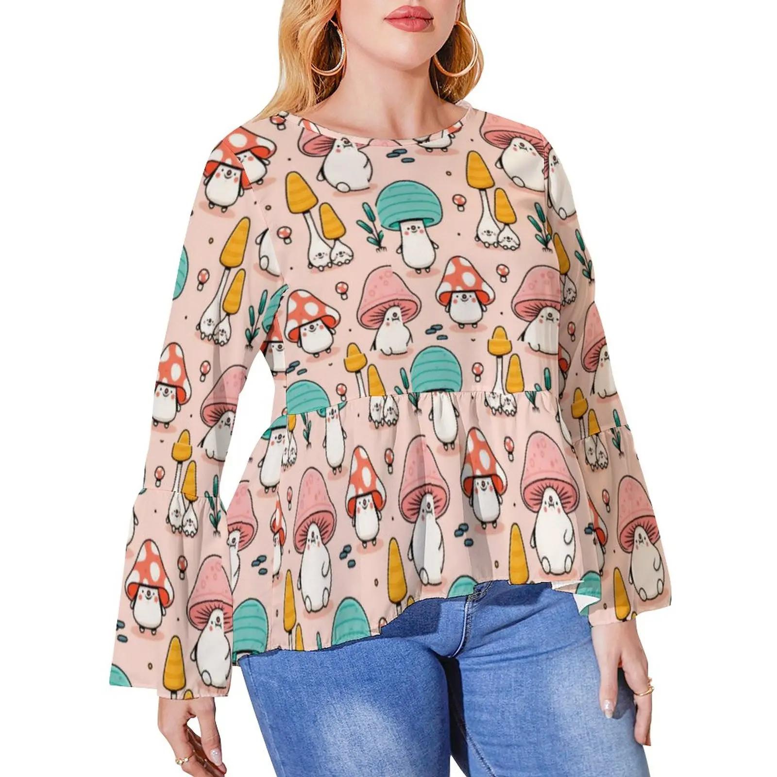 Cute Fantasy Mushroom T-Shirt Cartoon Pink Blue Art Funny Ruffled T-Shirts Streetwear Tee Shirt Plus Size Graphic Top Tees Gift
Cute Fantasy Mushroom T-Shirt Cartoon Pink Blue Art Funny Ruffled T-Shirts Streetwear Tee Shirt Plus Size Graphic Top Tees Gift