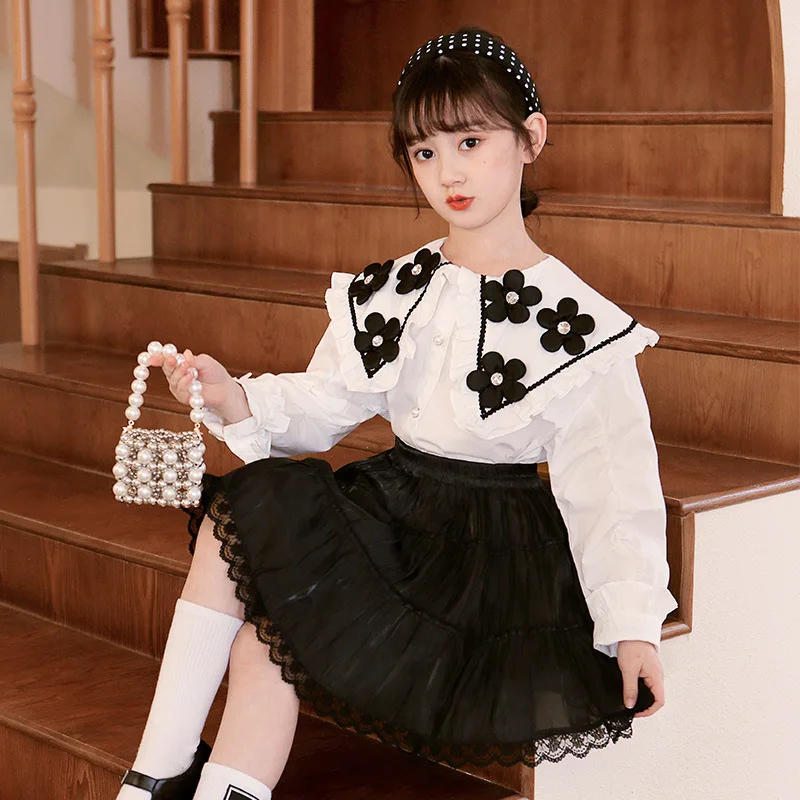 От 7 до 16 лет стильная блузка с отворотом и расклешенными рукавами для девочек; Рубашка с длинными рукавами; Сезон весна-осень; Хлопковые кружевные Детские топы для девочек; Блузка для детей
От 7 до 16 лет стильная блузка с отворотом и расклешенными рукавами для девочек; Рубашка с длинными рукавами; Сезон весна-осень; Хлопковые кружевные Детские топы для девочек; Блузка для детей