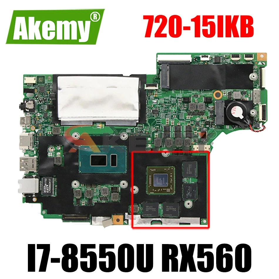 720-15IKB motherboard Mainboard for lenovo ideapad 81C7 LB720 16877-1M 448.0CJ03.001M 5B20Q26387 5B20Q26405 I7-8550U RX560 4G 4G
720-15IKB motherboard Mainboard for lenovo ideapad 81C7 LB720 16877-1M 448.0CJ03.001M 5B20Q26387 5B20Q26405 I7-8550U RX560 4G 4G