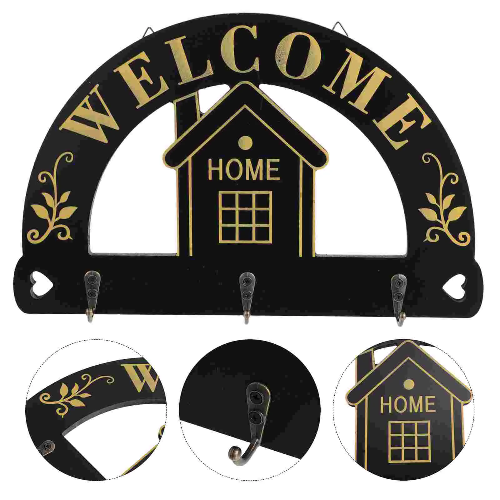 Rail Hook Black Wood Entryway Hanging Hook Organizer Wall Mounted Coat Clothes Hat Hanging Hook Multi Utility Hook for Home
Rail Hook Black Wood Entryway Hanging Hook Organizer Wall Mounted Coat Clothes Hat Hanging Hook Multi Utility Hook for Home