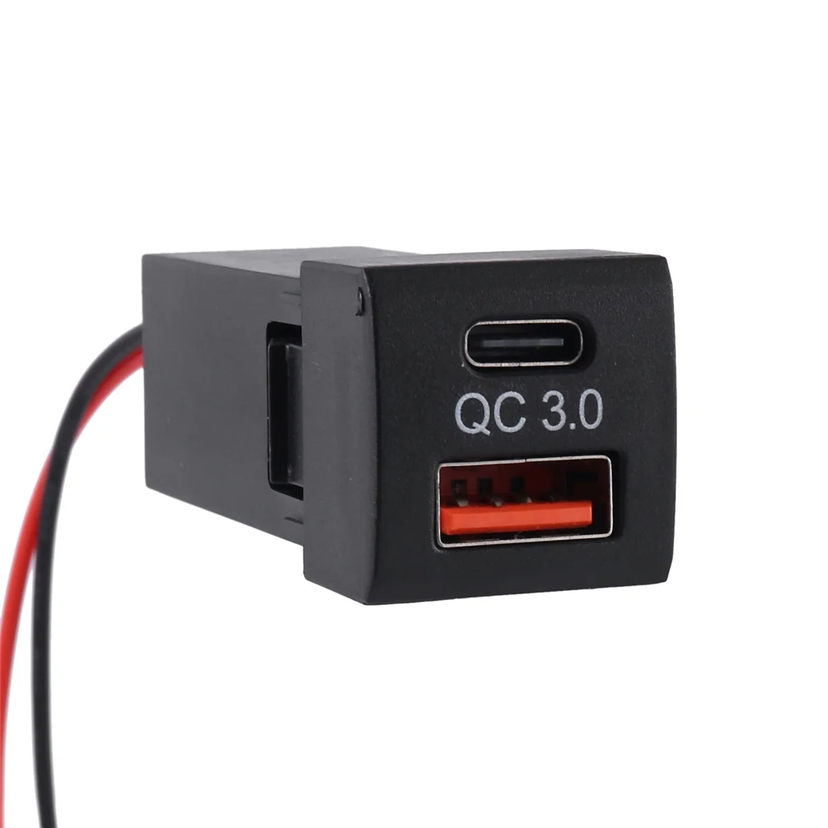 

Автомобильное зарядное устройство с двумя USB разъемами PD Type-C адаптер для Toyota QC 3,0 Быстрая зарядка