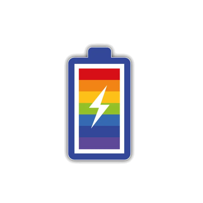 Colorful Battery Charging Logo Fashion Car Sticker PVC High Quality Body Cover Scratches Auto Decal Motorcycle Laptop Decoration
Colorful Battery Charging Logo Fashion Car Sticker PVC High Quality Body Cover Scratches Auto Decal Motorcycle Laptop Decoration
