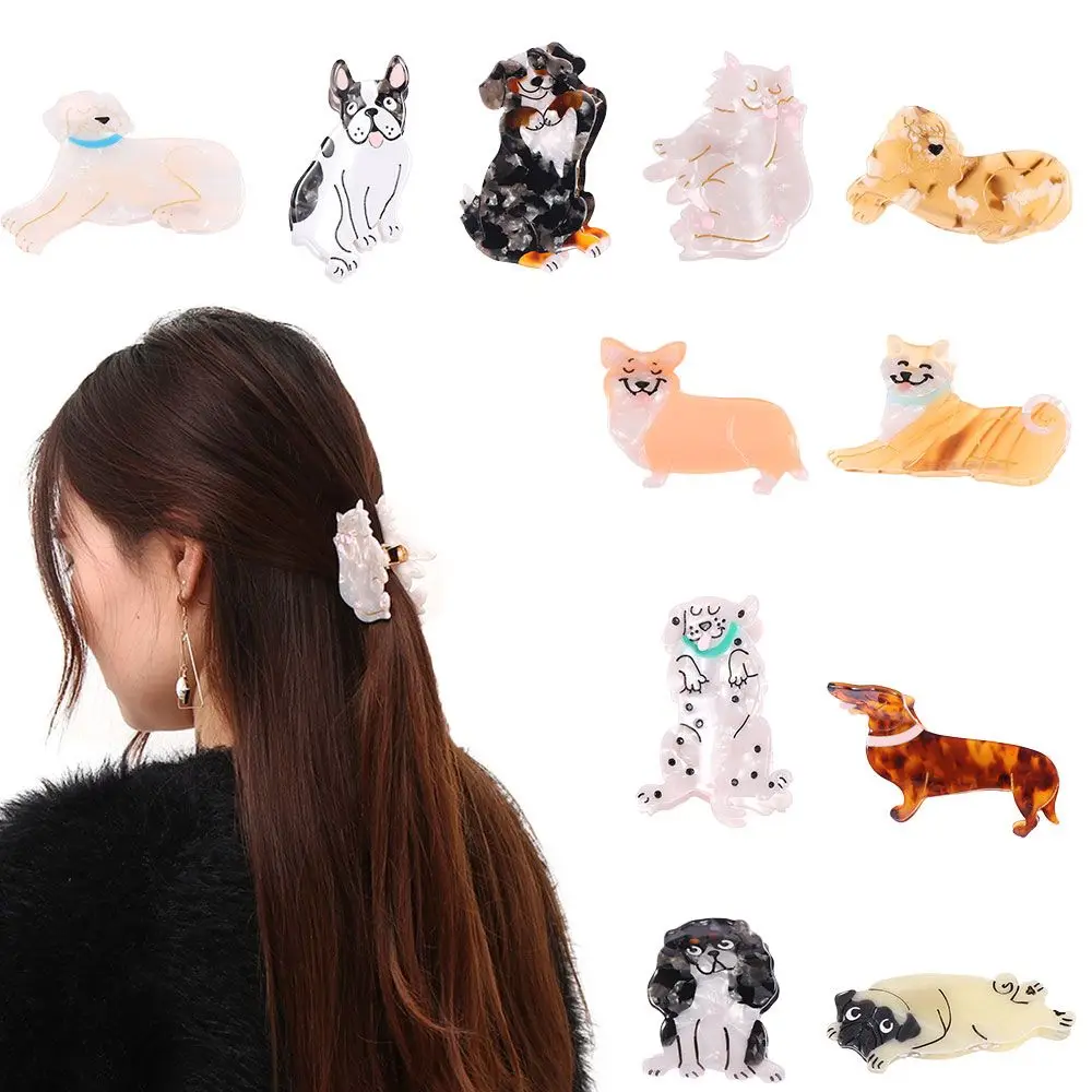 Cute Bulldog Cat Acetic Acid Animal Claw Clip Geometric Shark Clip Acrylic Headwear
Cute Bulldog Cat Acetic Acid Animal Claw Clip Geometric Shark Clip Acrylic Headwear