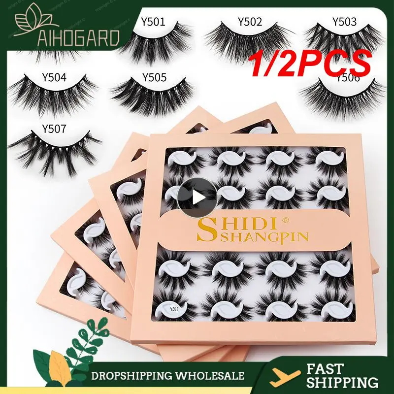 1/2PCS Mink Hair False Eyelashes Natural/Thick Long Handmade Eye Lashes Wispy Makeup Beauty Extension Tools
1/2PCS Mink Hair False Eyelashes Natural/Thick Long Handmade Eye Lashes Wispy Makeup Beauty Extension Tools