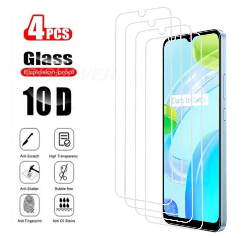 4Pcs For Realme C30 Tempered Glass Protective On For Realme Narzo 50i Prime 6.5" 50iPrime Screen Protector SmartPhone Cover Film
4Pcs For Realme C30 Tempered Glass Protective On For Realme Narzo 50i Prime 6.5" 50iPrime Screen Protector SmartPhone Cover Film