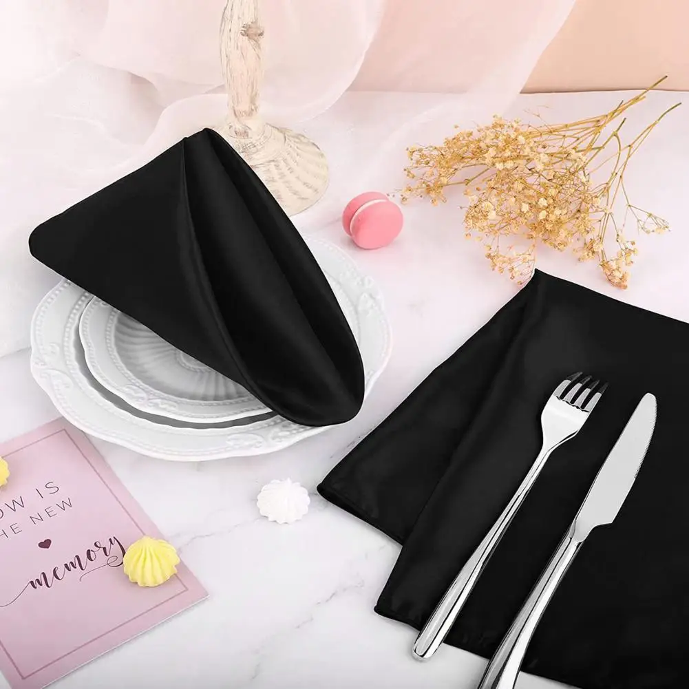 6Pcs Dinner Napkins Careful Trim Soft Fabric Neat Decorative Color Satin Square Shape Table For Hotel Home Accessories Cocina
6Pcs Dinner Napkins Careful Trim Soft Fabric Neat Decorative Color Satin Square Shape Table For Hotel Home Accessories Cocina