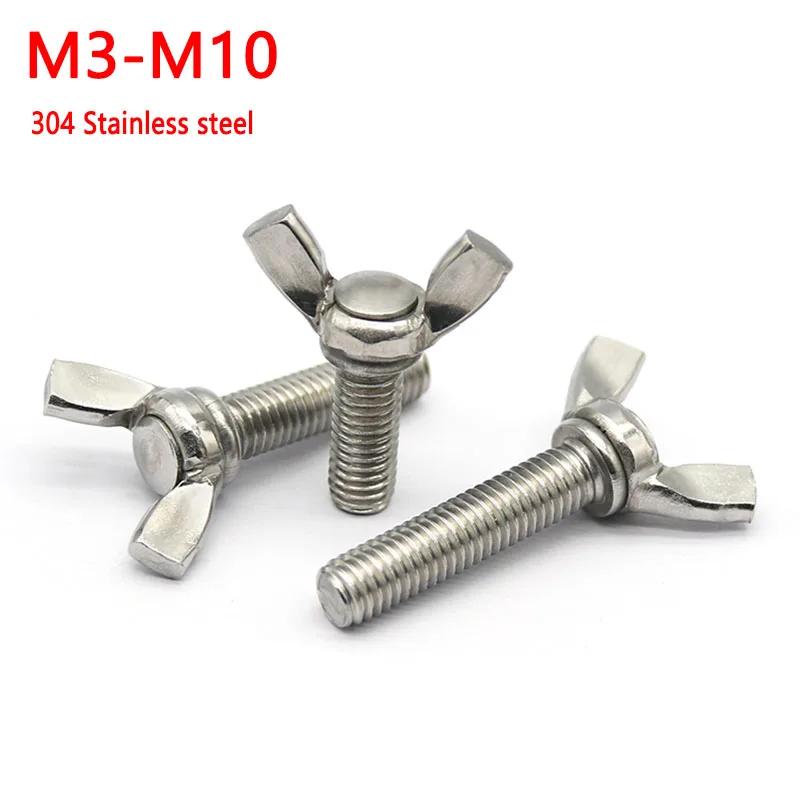 1-5pcs M3 M4 M5 M6 M8 M10 Butterfly Bolt Win Screws 304 A2-70 Stainless Steel Thumb Wing Screw Claw Hand Tighten Screws Bolt
1-5pcs M3 M4 M5 M6 M8 M10 Butterfly Bolt Win Screws 304 A2-70 Stainless Steel Thumb Wing Screw Claw Hand Tighten Screws Bolt