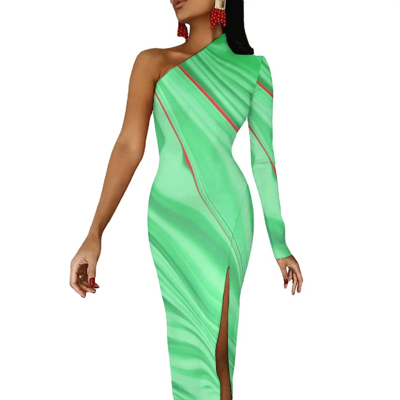 Платье-макси с длинным рукавом, с абстрактным принтом
Платье-макси с длинным рукавом, с абстрактным принтом